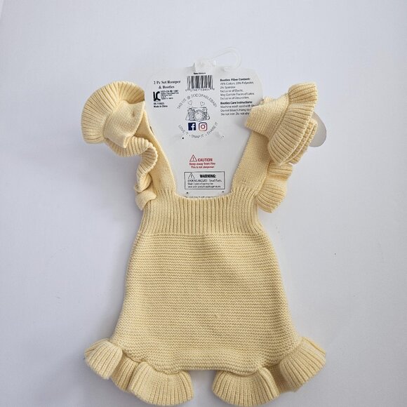 NWT I am always So'Dorable Yellow Ruffle 2 Piece Photo-Op Set Size Up to 12M - Picture 6 of 7